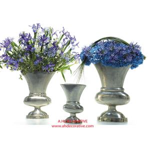 Vase en aluminium poli pour table de mariage et centre de table Vase à fleurs pour jardin extérieur Vases décoratifs pour jardinières et pots - Product Image 2