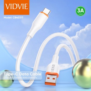 สายชาร์จเร็ว <span class=keywords><strong>VIDVIE</strong></span> 3A แบบ USB to Type C วัสดุ PVC สำหรับ Samsung Android สายชาร์จ USB-C - Product Image 3