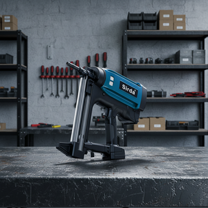 Pistola de Clavos Neumática Más Vendida, <span class=keywords><strong>Grapadora</strong></span> Industrial y para Bricolaje de Acero Inoxidable para Carpintería y Concreto - Product Image 1