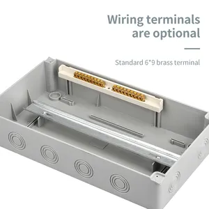 Tulabu 8-Way scatola di distribuzione impermeabile esterna IP65ABS interruttore di circuito realizzato in materiale ABS resistente