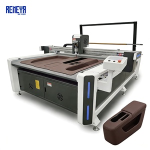 REMEYA fineworkcnc Machine de découpe CNC personnalisée pour housses de siège et tapis de sol de voiture, en cuir artificiel, pour l'intérieur automobile, avec système CAD/CAM - Product Image 1