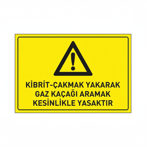 Señalización de Seguridad: Prohibido el Uso de Cerillas o Encendedores para Localizar Fugas de Gas - Product Image 2