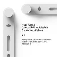 Pièces moulées par injection personnalisées, clip de câble en nylon, sangle anti-perte pour appareils électroniques, fixation pour la gestion des câbles sur le bureau