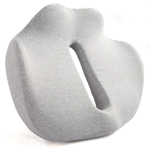 U Shape <b>Memory</b> <b>Foam</b> Seat <b>Cushion</b> Light Gray Air Permeable For Postpartum Surgery Tailbone Pain Relief - Product Image 2