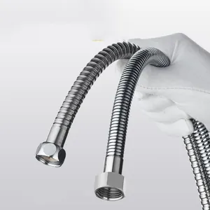 Manguera de ducha flexible para baño, accesorios de tubería, manguera de ducha de acero inoxidable