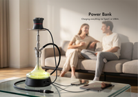 IMOTO Mini Atomiseur Intelligent pour Chicha, Tête Portable avec Batterie Externe 10000mAh, Courant Constant Sans Interruption, Coffret Cadeau