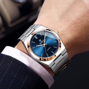Montre pour homme BINBOND, ultra-fine, en acier inoxydable, étanche, lumineuse, résistante aux rayures - Product Image 2