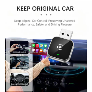 Adaptateur sans fil CarPlay et Android Auto Super Mini 2 en 1, configuration facile, branchement et utilisation immédiats, design compact et élégant, adaptateur pour <span class=keywords><strong>voiture</strong></span> - Product Image 2