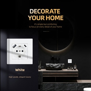 EU Schuko tường ổ cắm + Dual USB loại một Loại C 250V 16A Đức 2P + E ổ cắm thiết lập với USB Một USB C sạc cổng - Product Image 2