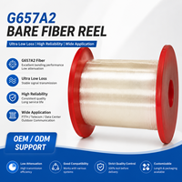 Fibre optique monomode nue G657A2 250 µm, 50,4 km, insensible aux plis