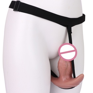 Nuevo y realista dildo con mordaza, mordaza para pene con correa de cuero ajustable, juguete sexual para adultos, dildo con mordaza, BDSM, fetiche, bondage - Product Image 4