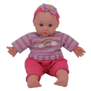 Factory Direct Supply 12 Inch Vinyl Plastic Baby Reborn Wholesale Cotton Dolls With Bottle 2 Styles Assorted