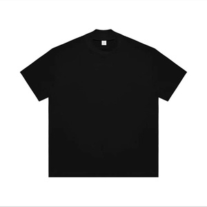 T-shirt col roulé Hip Hop pour homme, coupe oversize, grammage lourd, col côtelé épais, col montant, personnalisable avec logo - Product Image 6