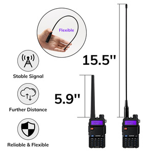 Lot de 2 radios portables bidirectionnelles FM VHF professionnelles GMRS Baofeng UV-5G Pro 5W - Product Image 2