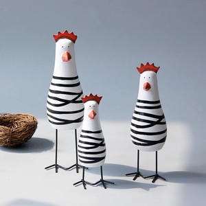 Wooden Cartoon Chick Ornament Pine Handmade Desktop Decoration Home Decor Gift - Product Image 3