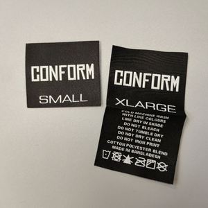 Wholesale Sustainable Rectangle Woven <b>Labels</b> for Garment Shoes & Bags-Custom Color & Logo Eco-Friendly Stitch Type - Product Image 1