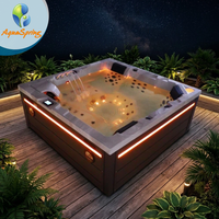 Jacuzzi de luxe pour l'extérieur, 5 places, avec système de contrôle Balboa et 78 jets de massage, pour villa, jardin, spa de bien-être