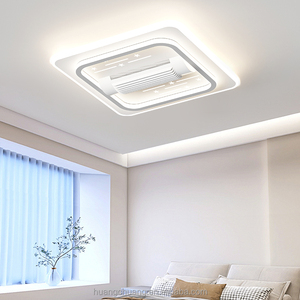 Ventilateur de plafond sans pales avec lumière, télécommande intelligente, LED 3CCT, moderne, pour chambre d'hôtel, décoratif, OEM - Product Image 4
