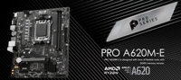 Für MSI PRO A620M-E AM5 Desktop M-ATX Motherboard 2x DDR5 128G PCIE 5.0 M.2 Slot Speicher Unterstützt R9000 R8000 R7000 CPU Single