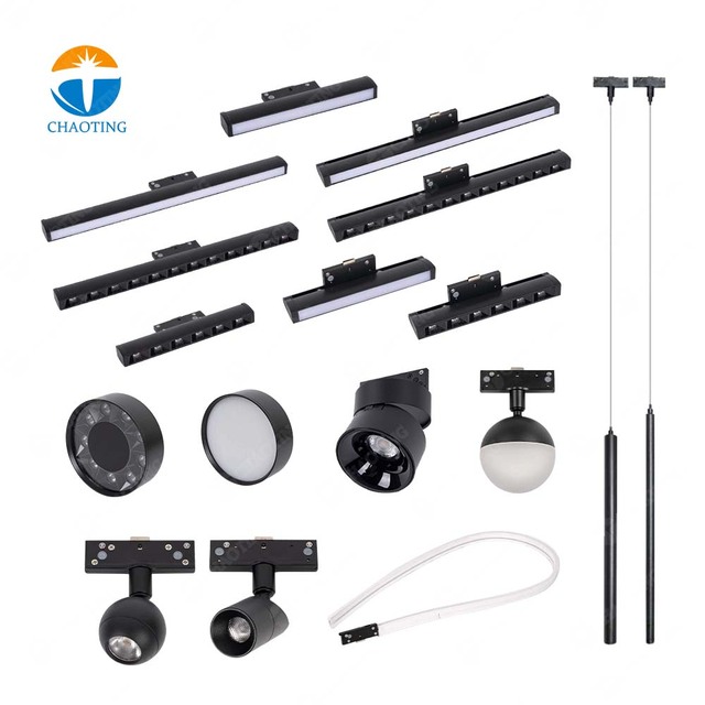 Ultra-thin Mini LED Track Light 3W/5W/6W/10W/12W/24W Adjustable Ceiling Fill Spotlight for Commercial Shop Lighting Dimmable 48V