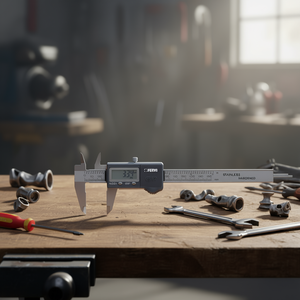 Fervi - Calibre numérique électronique 150 mm en acier inoxydable trempé, outil de mesure - Product Image 3