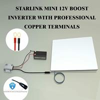 Adaptador de Corriente CC Impermeable para Dispositivos de Internet Satelital, Entrada de 12V/24V a Salida de 30V 3.5A con Fusible Integrado de 15A para Autocaravanas
