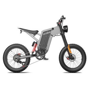 Vélo de montagne électrique EKXBIKE X21, 20 pouces, 2000W, transmission arrière, double suspension, batterie au lithium 48V, vélo tout-terrain pour adultes - Product Image 6