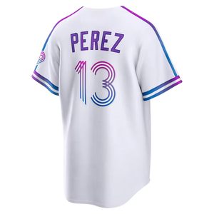 เสื้อเบสบอลอเมริกันสีขาวแบบเย็บใหม่ปี 2026 หมายเลข 7 บ็อบบี้ วิท จูเนียร์ 13 <span class=keywords><strong>ซ</strong></span>ัลวาดอร์ <span class=keywords><strong>เป</strong></span><span class=keywords><strong>เร</strong></span><span class=keywords><strong>ซ</strong></span> 9 ปาสควานติโน 11 การ์เซีย 14 คาลเลียนโน - Product Image 3