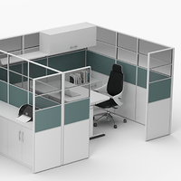 Cloison d'écran de confidentialité poste de travail de bureau Table de bureau centre d'appel meuble modulaire poste de travail de cabine de bureau