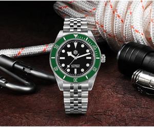 Reloj de Buceo de Lujo para Hombre <span class=keywords><strong>San</strong></span> <span class=keywords><strong>Martin</strong></span> SN0128G de Acero Inoxidable 316L, Sumergible 20 ATM, Luminoso, 40mm, con Mecanismo NH35 - Product Image 6