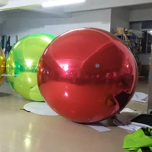 Espelho inflável para decoração de natal, venda quente de bolas espelhadas para decoração de natal/grandes eventos ao ar livre/decorações de superfície