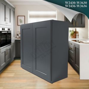 Armoires de cuisine murales <span class=keywords><strong>d</strong></span>'appartement américain Ensembles complets Livraison gratuite Armoires de cuisine supérieures à fermeture souple Entrepôt aux États-Unis - Product Image 2