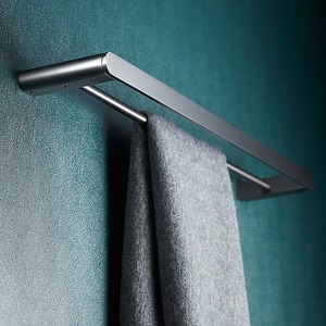 Ensemble de porte-serviettes mural standard en cuivre, style moderne minimaliste, pour salle de bain, ensemble de trois pièces - Product Image 4