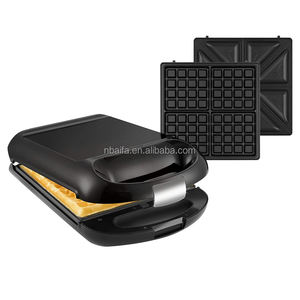 Aifa <span class=keywords><strong>Breskfast</strong></span> Tostadora Sandwich Waffle Mamool Churro Plates Fácil de limpiar Almacenamiento Eléctrico 4 rebanadas Sandwich Cutter Maker Machine - Product Image 2