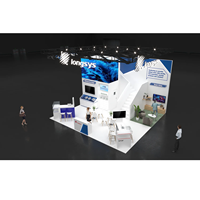 Stand de Madera con Estructura de Techo de Celosía para Exposiciones Globales de Gran Popularidad