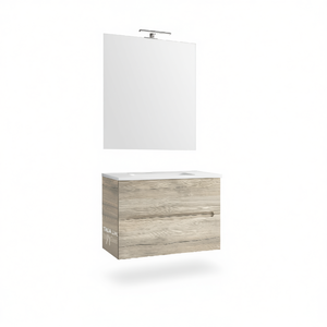 Meuble sous-vasque suspendu Talia Line 70 cm gris tourterelle mat pour salle de bain - Product Image 3