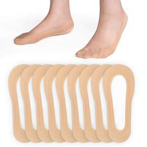 جوارب نسائية غير مرئية، جوارب قصيرة للحذاء المسطح، جوارب غير قابلة للانزلاق من القطن والنايلون، جوارب مخفية غير مرئية - Product Image 5