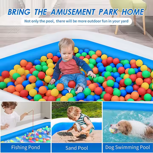 <span class=keywords><strong>Piscine</strong></span> gonflable en PVC pleine grandeur pour usage familial dans le jardin/la cour arrière, pour les fêtes aquatiques estivales - Product Image 6