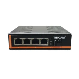 Tincam doanh nghiệp thiết bị chuyển mạch Mạng Công Nghiệp chuyển đổi với 1.25G SFP mô-đun 4 * Gigabit cổng PoE chuyển đổi cho CCTV NVR