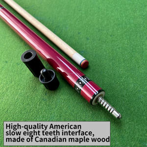 Taco de Billar Estilo <span class=keywords><strong>Rosa</strong></span>, Apto para Clubes de Billar Americano, Taco de Billar de Madera de Arce Canadiense de 1/2, 58 Pulgadas, Punta de 13 mm - Product Image 3