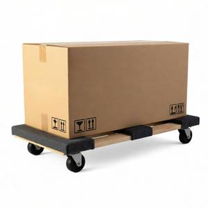 Chariot de manutention à plateforme à 4 roues personnalisable à bas prix d'usine pour les travailleurs de manutention de meubles en bois dur - Product Image 5