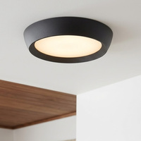 Plafonnier LED extérieur moderne IP65 à montage en saillie, à intensité variable, panneau plat éclairé par le bord, construction en aluminium, couleur réglable