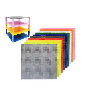 Ensemble de blocs de construction bricolage de petite taille 32*32 plaque de base Double face 25.5*25.5 CM blocs à points compatibles avec les grandes marques ensembles emballés