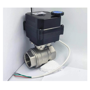 Vanne à boisseau sphérique à retour par ressort électrique Flomarvel FH-B IP67, 15 Nm, en acier inoxydable 304, pour UPVC, filetage BSP/NPT, certifiée CE, RoHS, NSF61, DN32, DN40 - Product Image 2