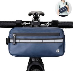 Échantillon gratuit : Sacoche de guidon imperméable pour vélo, sacoche de tube avant Wheelup avec pochette supérieure pour accessoires de cyclisme - Product Image 3