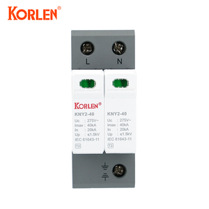 Parafoudre KORLEN 2P 20-40kA T2 CA sur Rail DIN pour Système Solaire Industriel avec <span class=keywords><strong>Protection</strong></span> Contre les Surtensions et Garantie de 3 Ans - Product Image 2