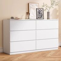 Commode en bois massif, armoire de rangement moderne blanche pour la chambre à coucher et le pied de lit, usage domestique
