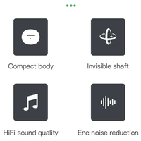 Écouteurs sans fil Bluetooth TWS Pros Noise Reduction Air Mini Buds Pro S, étanches, intra-auriculaires, avec micro pour le sport