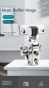 Короткие гидравлические стальные петли-«лягушки» с доводчиком для дверей шкафов, для кухни, гостиной, домашнего офиса, мастерской, мебели - Product Image 4