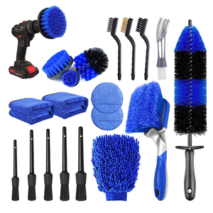 Ensemble de 20 brosses de nettoyage pour <span class=keywords><strong>voiture</strong></span>, pour le nettoyage des roues, de la salle de bain et de la cuisine - Product Image 1
